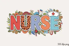 NURSE PNG, Nurse Sublimation PNG Product Image 1