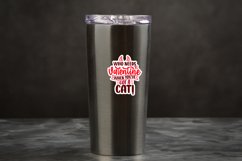 Who needs a valentine when you&#039;ve got a cat Sticker Product Image 3