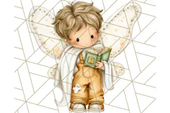 Halloween Fairy Clipart PNG, Spooky Cute Character Art Product Image 3
