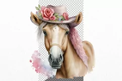 Hors clipart, Farm animals clipart, Watercolor Product Image 3