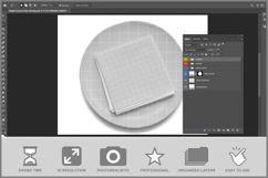 Napkin On Ceramic Plate Product Image 2