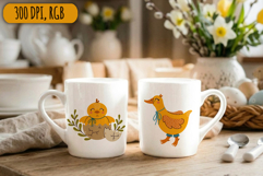 Easter vector illustration set, cute spring clip art Product Image 3