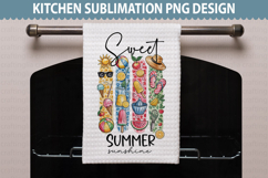 Summer Kitchen Towel Design - Summer Sublimation PNG Product Image 1