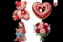 Cozy Valentine Romantic Valentine Clipart Product Image 3