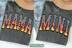 Mama Flame PNG | Mini Flame PNG | Retro Sublimation Product Image 1
