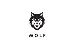 Wolf Head Logo Design Vector Illustration Product Image 3