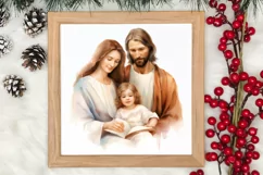 Christmas Nativity Watercolor Clipart, Christmas PNG Product Image 3