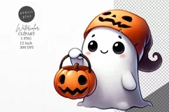 Halloween clipart, Ghost clipart, Autumn clipart Product Image 1