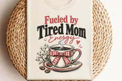 More Coffee Less Chaos Mom PNG, Tired Mom Coffee Club Sublim Product Image 3