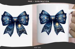 Christmas winter bow png design for T-shirts Product Image 3