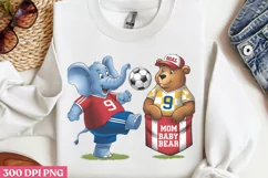 Mom Baby Char Bear PNG, Cute Animal Sublimation Product Image 1
