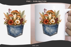 Autumn denim pocket png design for T-shirts Product Image 3