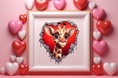 Valentine Broken Heart Animal Clipart, Valentines Couple Product Image 3