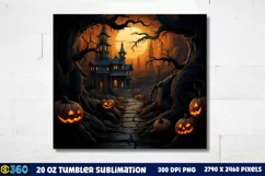 Halloween Tumbler Sublimation Wraps, Tumbler Halloween Product Image 3