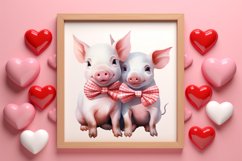 Valentines Day Animal Couple Clipart, Valentine Couple Product Image 3
