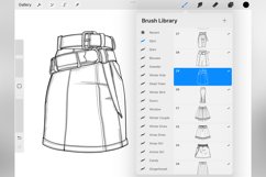 100 Procreate Skirts Stamp Brushes Product Image 3