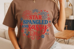 Star Spangled And Sassy Svg, 4th Of July Svg, Patriotic Svg. Product Image 4