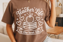 Teacher Life Is The Best Life Svg, Back To School Svg. Product Image 4