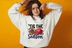 'tis the season Football Sublimation Design Product Image 3