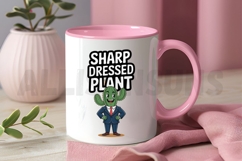 Cartoon Cactus Character Wearing Business Suit Illustration Product Image 3