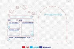 Personalized First Day Of School Sign Svg Product Image 2
