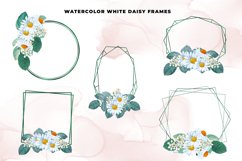 Watercolor Daisy Green Frames Product Image 3