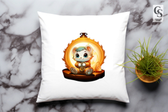 Cute Hedgehog Lantern Clipart Sublimation PNG Product Image 3