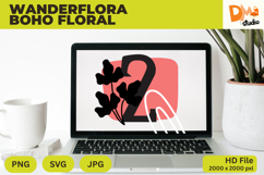 Wanderflora Boho Floral Monogram Product Image 1