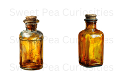 Vintage, Glass, Bottles, Ephemera, PNG, Clipart Product Image 3