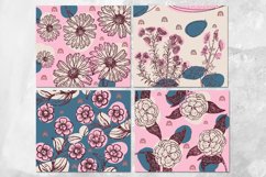 Boho Modern Flowers | 8 Skinny Tumbler Sublimation designs Product Image 2