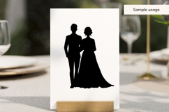 Bride And Groom Silhouette SVG Product Image 3