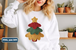 Crochet Yarn Christmas Tree PNG, Christmas tree PNG Product Image 3