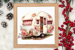 Watercolor Caravan Clipart, Caravan Clipart, Caravan Product Image 3