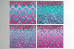 Glitter Pink & Blue | 18 Skinny Tumbler Sublimation designs Product Image 3