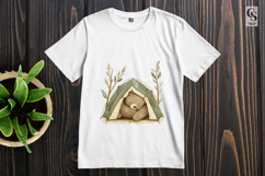 Sleeping Bear Tent Clipart Sublimation PNG Product Image 2