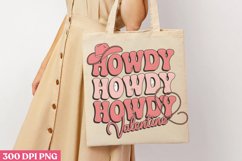 Howdy Valentine PNG, Western Valentine Sublimation PNG Product Image 1