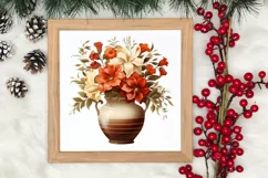 Christmas Antique Vases Clipart, Christmas Clipart Product Image 3