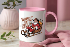 Funny cowboy Santa Claus, Christmas Sublimation PNG Product Image 3