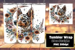 Doggie Delight: Watercolor Tumbler Design 20oz Product Image 1