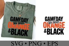Game Day We Wear Brown &amp; Black Svg | Sport Svg | Shirt Svg Product Image 4