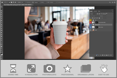 Coffee Cup Hand Holding Product Image 2