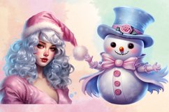 Pink Magical Christmas Clipart Bundle, Christmas PNG Product Image 4
