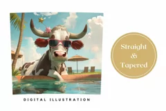 Funny Cow Tumbler Sublimation, Cow Sublimation Tumbler PNG Product Image 3
