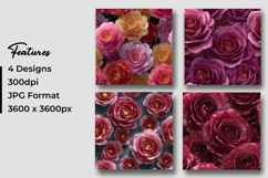 Glitter Pink Roses Digital Papers Product Image 3