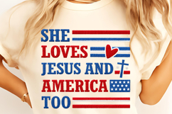 4th of July PNG, independence Day PNG, Faux Yarn Patriotic Product Image 4