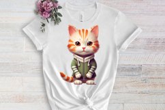 Christmas Cats Sublimation Clipart, Christmas Cats Clipart Product Image 3