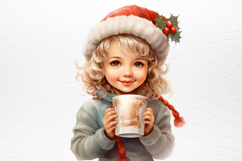 Christmas Little Girl Sublimation PNG Product Image 3