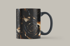 Luxury Gold &amp; Silver Metallic Rose Digital Paper Product Image 3