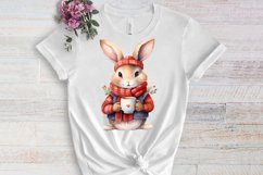 Christmas Animals Coffee Sublimation Clipart, Christmas PNG Product Image 3