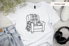 Hand Drawn Cozy Fall Chair SVG Product Image 3